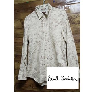 Paul Smith COLLECTION - ポールスミス　コレクション　長袖シャツ　総柄　鉛筆画　Lサイズ