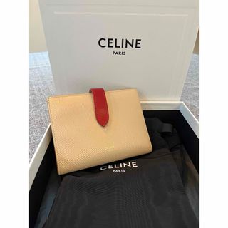 セリーヌ(celine)のセリーヌ　ミディアム ストラップウォレット　二つ折り財布 バイカラー(財布)