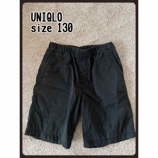 ユニクロ(UNIQLO)のユニクロ　ハーフパンツ　短パン　ショートパンツ　半ズボン　黒　キッズ　パンツ(パンツ/スパッツ)