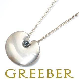 ジョージジェンセン(Georg Jensen)のジョージジェンセン ネックレス ヘマタイト 睡蓮 フラワー Nanna Ditzel 1999 シルバー925 (ネックレス)