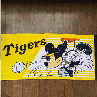 ディズニー(Disney)のミッキー　阪神タイガース　フェイスタオル(タオル/バス用品)