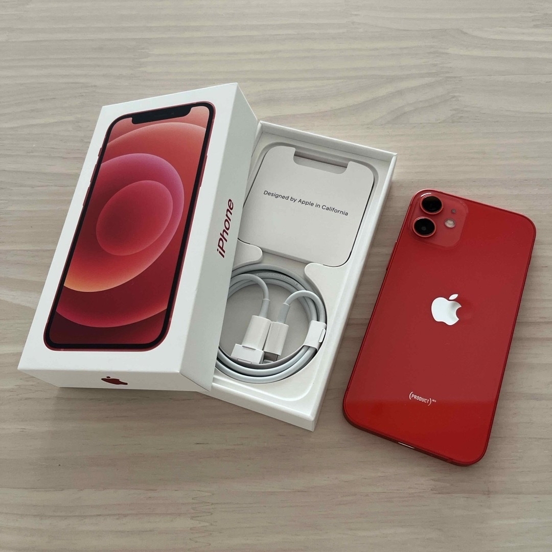 極美品】Apple iPhone 12 64GB レッド 赤 SIMフリー 極美品】Apple iPhone 12 64GB レッド 赤 SIMフリー