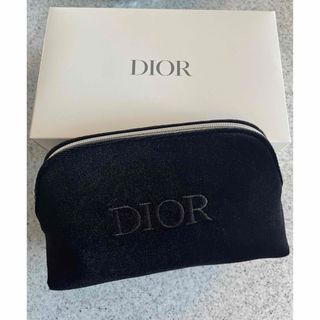 ディオール(Dior)のDior ポーチ ノベルティ ディオール ブラック 黒 ベルベット(ポーチ)