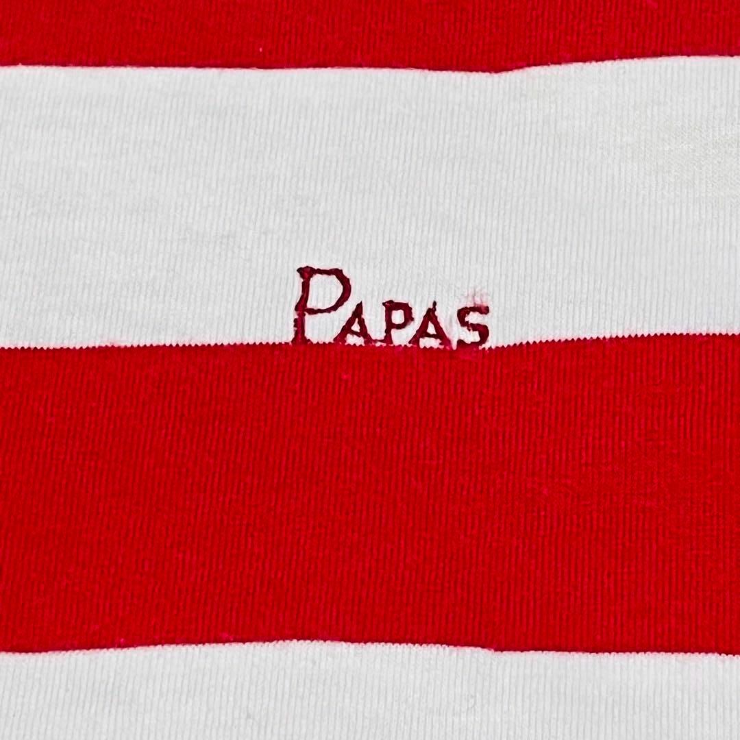 papas パパス　ウォーリー　ボーダー　Tシャツ　大きめ メンズのトップス(Tシャツ/カットソー(半袖/袖なし))の商品写真