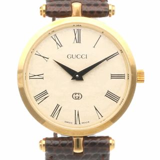 グッチ(Gucci)のグッチ シェリーライン　ラウンド 腕時計 時計 GP ユニセックス 1年保証 GUCCI  中古(腕時計)