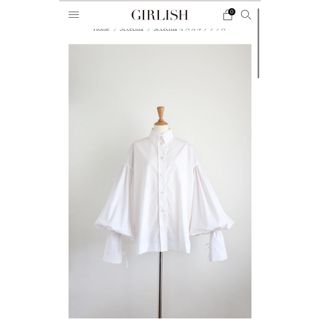 GIRLISH   St.cecilia オスカルブラウス 新品未着用タグ付き(シャツ/ブラウス(長袖/七分))