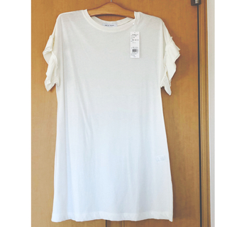 アズールバイマウジー(AZUL by moussy)のAZULbymoussy白 Tシャツ カットソー(カットソー(半袖/袖なし))