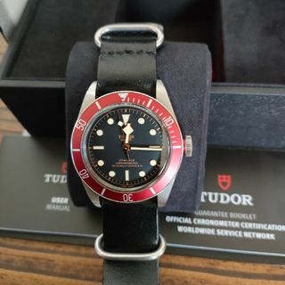 Tudor - ☆保証内美品☆チュードルTUDOR  ブラックベイ  希少ブラウンレザー自動巻