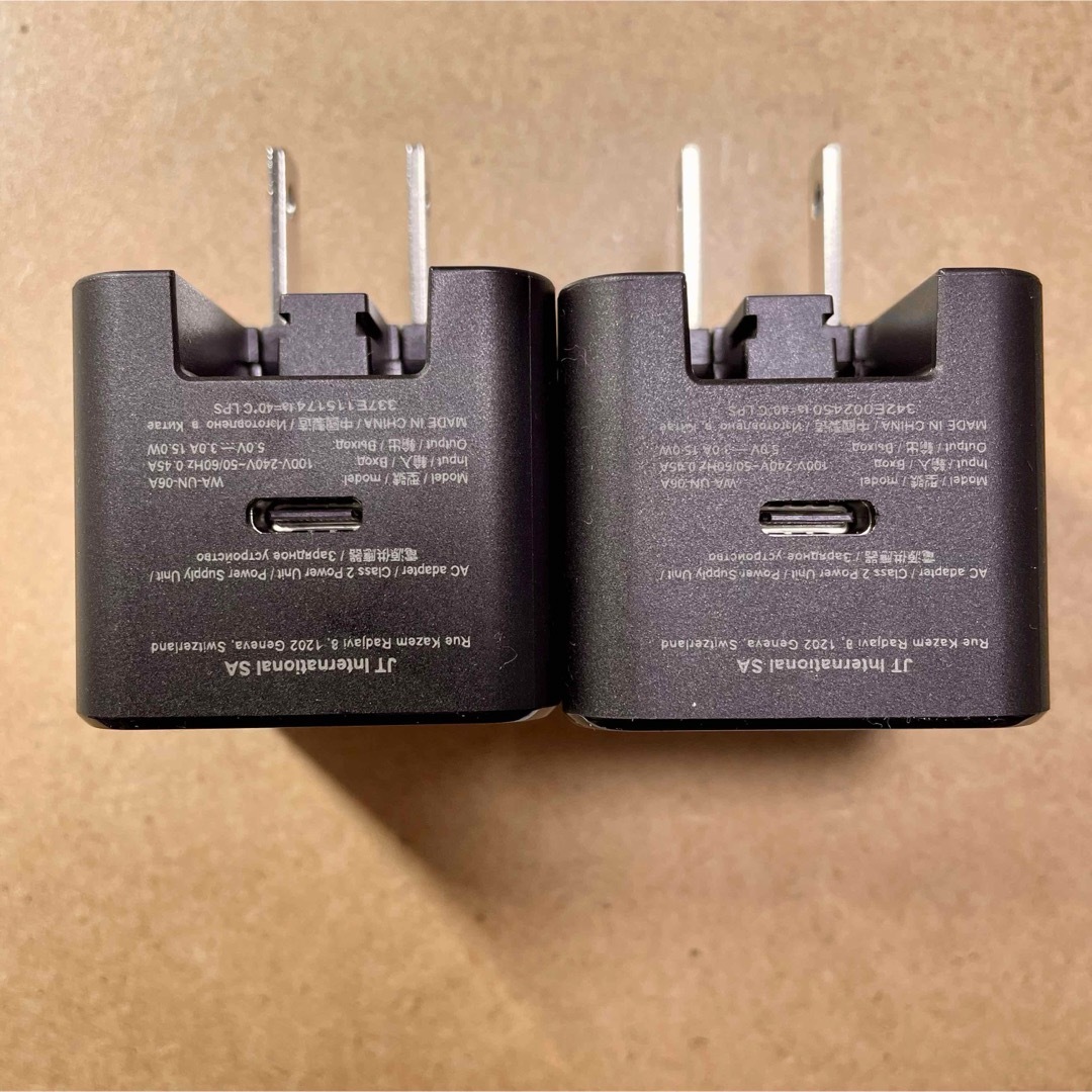ploom X ADVANCED 純正充電器 USB-C 2個セット  スマホ/家電/カメラのスマートフォン/携帯電話(バッテリー/充電器)の商品写真