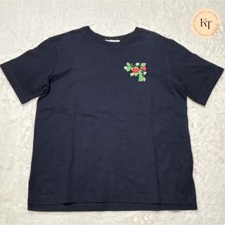 ミュベール(MUVEIL)のMUVEIL ミュベール　コンバース　半袖Tシャツ　カットソー　いちご　ネイビー(Tシャツ(半袖/袖なし))