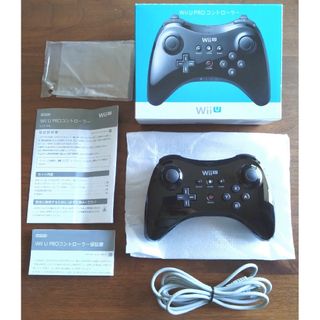 Wii U - 【純正美品】Nintendo WII U PRO コントローラ KURO