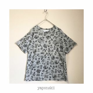 ヤポンスキー(yaponskii)のTシャツ yaponskii ヤポンスキー 半袖 日本製 メンズ M USED(Tシャツ/カットソー(半袖/袖なし))