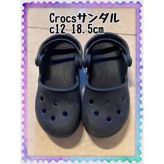 クロックス(crocs)のCrocsサンダル　クロックス　ネイビー　紺　キッズ　サンダル　プールサンダル(サンダル)