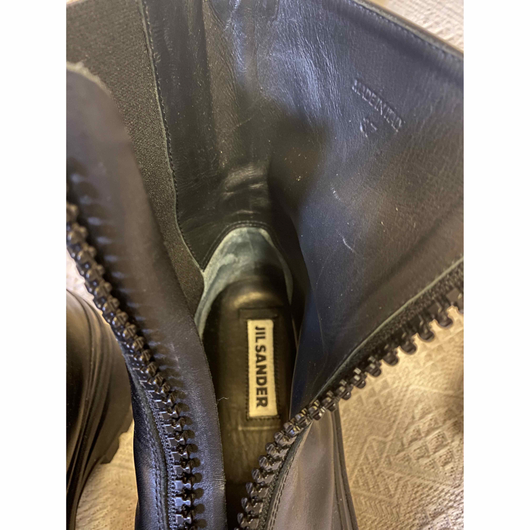 Jil Sander(ジルサンダー)のJIL SANDER ジップチェルシーブーツ サイドゴア レディースの靴/シューズ(ブーツ)の商品写真