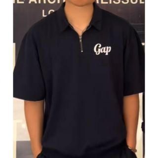 ギャップ(GAP)のGAP ロゴ スウェット 1/4ジップアップ プルオーバー ユニセックス XS(スウェット)