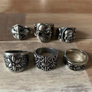 メンズ　シルバーアクセサリー　リング　まとめ売り①♪　 (リング(指輪))