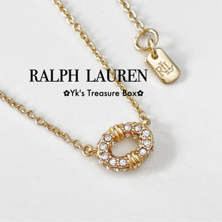 ラルフローレン(Ralph Lauren)のU423/RALPH LAUREN/パヴェ楕円形ミニサペンダントネックレス(ネックレス)