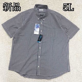 新品タグ付き★CLOSSHI COOL&DRY 半袖シャツ 5Lサイズ　チェック