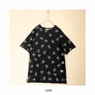 ハレ(HARE)のTシャツ HARE ハレ 半袖 トップス 綿100% メンズ M USED 古着(Tシャツ/カットソー(半袖/袖なし))