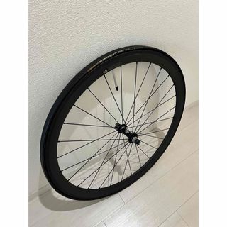 シマノ(SHIMANO)のWhite industries 28Hハブ+カーボンリム手組みホイール(パーツ)