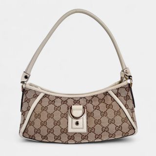 グッチ(Gucci)のグッチ ハンドバッグ 130939 アビーライン ホワイト GGキャンバス(ハンドバッグ)