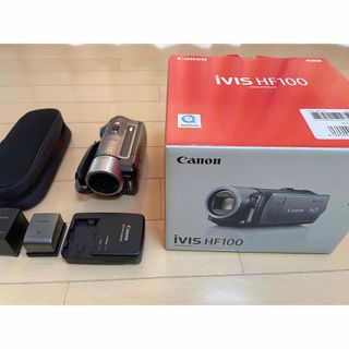 キヤノン(Canon)の【値下げ】Canon HDビデオカメラ iVIS HF100(ビデオカメラ)