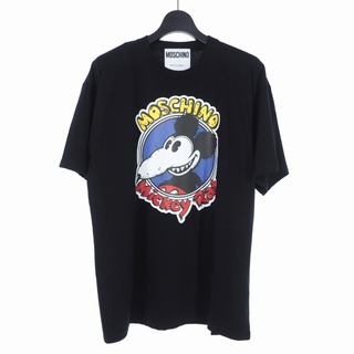 モスキーノ(MOSCHINO)のモスキーノ 20SS ネズミプリント Tシャツ カットソー 半袖 S 黒(Tシャツ/カットソー(半袖/袖なし))