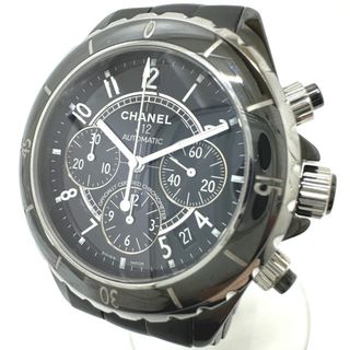 シャネル(CHANEL)のシャネル CHANEL J12 クロノグラフ 41mm  H0939  自動巻き ラバー セラミック 腕時計 ラバー ブラック(腕時計(アナログ))