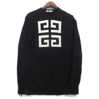 GIVENCHY - ジバンシィ 4G ロゴ ダメージ加工 モックネック ニット セーター 19AW