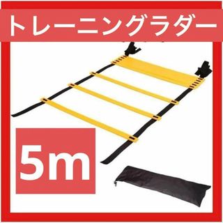 トレーニング ラダー 5ｍ 収納 練習用 陸上 サッカー フットサル 野球 運動(トレーニング用品)