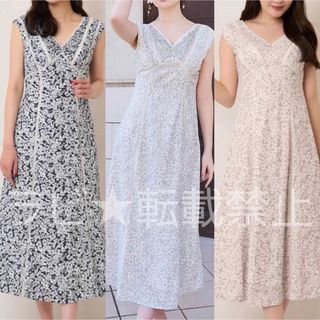 Lace Trimmed Floral Dress(ロングワンピース/マキシワンピース)