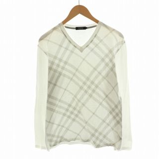 BURBERRY BLACK LABEL - BURBERRY BLACK LABEL Tシャツ カットソー 長袖 3 L 白