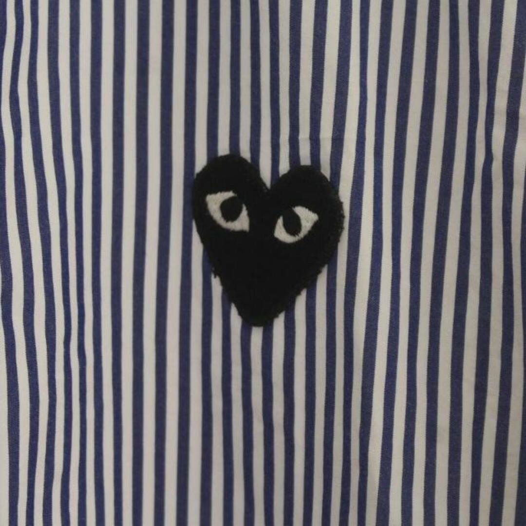 PLAY COMME des GARCONS カジュアルシャツ M 紺 白 メンズのトップス(シャツ)の商品写真