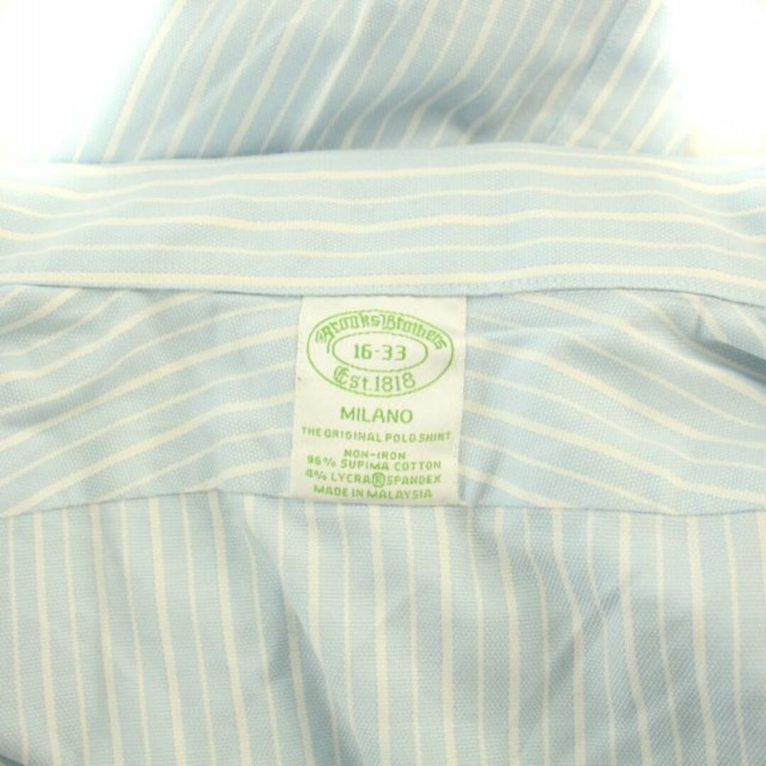 Brooks Brothers(ブルックスブラザース)のBROOKS BROTHERS ボタンダウンシャツ 長袖 16-33 L 水色 メンズのトップス(シャツ)の商品写真
