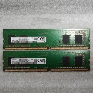 サムスン(SAMSUNG)のSAMSUNG DDR4-3200 16GB(PC4-25600／8GB×2枚)(PCパーツ)