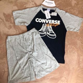 CONVERSE - 新品 コンバース 男の子 男児 半袖 140 パジャマ Tシャツ ネイビー 紺色