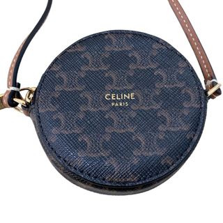 celine - 　セリーヌ CELINE ストラップ付きコンパース 10E232CAM トリオンフキャンバス レディース コインケース