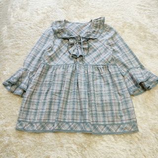 ピンクハウス(PINK HOUSE)の【超美品】ピンクハウス　フレア袖　ブラウス　レース(シャツ/ブラウス(長袖/七分))