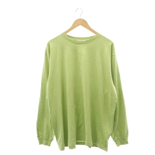 AURALEE LUSTER PLAITING ロングスリーブTシャツ L 緑(Tシャツ/カットソー(七分/長袖))