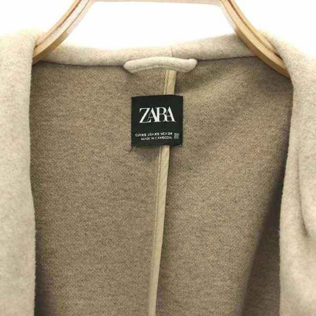 ZARA - ザラ ショールカラー ロングコート フード付き ベルト ZARA - ザラ ショールカラー ロングコート フード付き ベルト