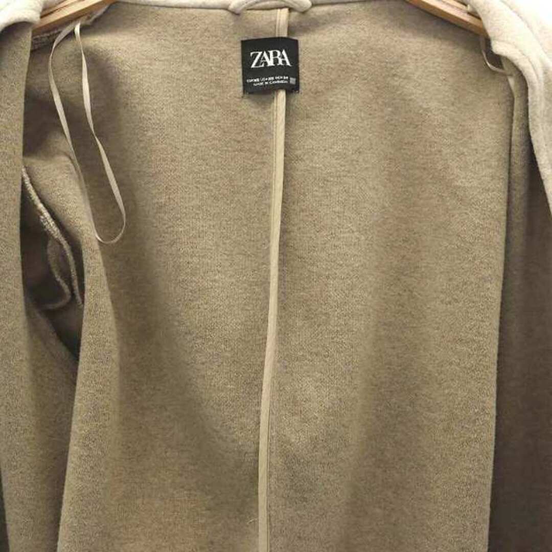 ZARA - ザラ ショールカラー ロングコート フード付き ベルト ZARA - ザラ ショールカラー ロングコート フード付き ベルト