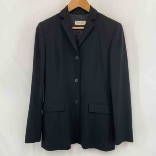 カルバンクライン(Calvin Klein)のCalvin Klein カルバンクライン レディース テーラードジャケット　スラックス　セットアップ　毛100％　黒(スーツ)