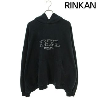 バレンシアガ(Balenciaga)のバレンシアガ  22AW  713677 TNVD9/XXXL Hoodie ロゴ刺繍プルオーバーパーカー メンズ 1(パーカー)