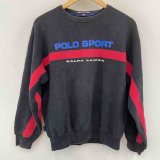 ポロラルフローレン(POLO RALPH LAUREN)のPOLO SPORT ポロスポーツラルフローレン メンズ スウェット ブラック ロゴプリント(スウェット)