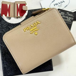 プラダ(PRADA)の美品✨付属品完備　PRADA　財布　サフィアーノ　マルチカラー　メタルロゴ(財布)