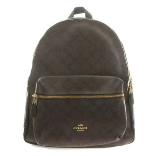 コーチ(COACH)のコーチ チャーリー シグネチャー リュックサック ブラウン 黒 F58314(リュック/バックパック)