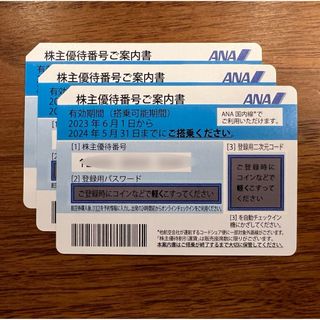 2024/5/31まで 3枚 ANA株主優待券(その他)