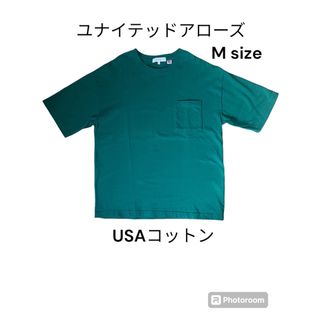 UNITED ARROWS - ユナイテッドアローズ　USAコットン　Tシャツ　グリーン メンズMサイズ