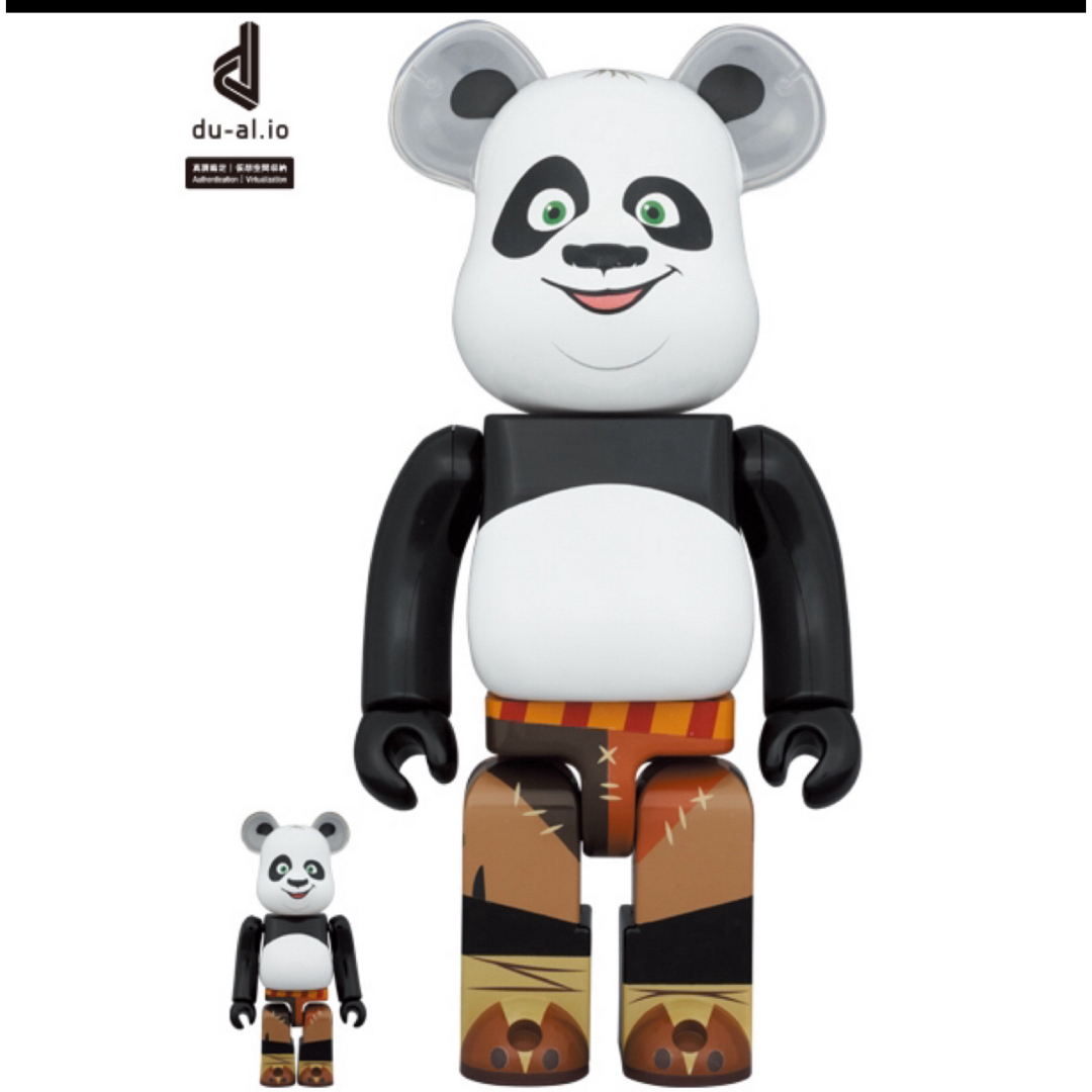 BE@RBRICK Kung Fu Panda 100％ & 400％ エンタメ/ホビーのフィギュア(その他)の商品写真