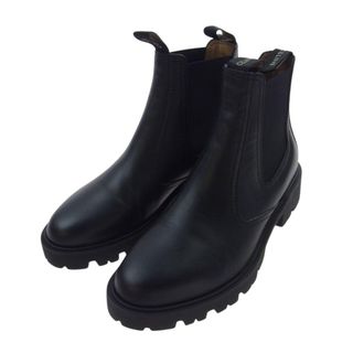 セリーヌ(celine)のCELINE セリーヌ ブーツ P220013475 MARGARET CHELSEA BOOT トリオンフ マーガレット チェルシーブーツ カーフスキン ブラック系 37.5【中古】(ブーツ)